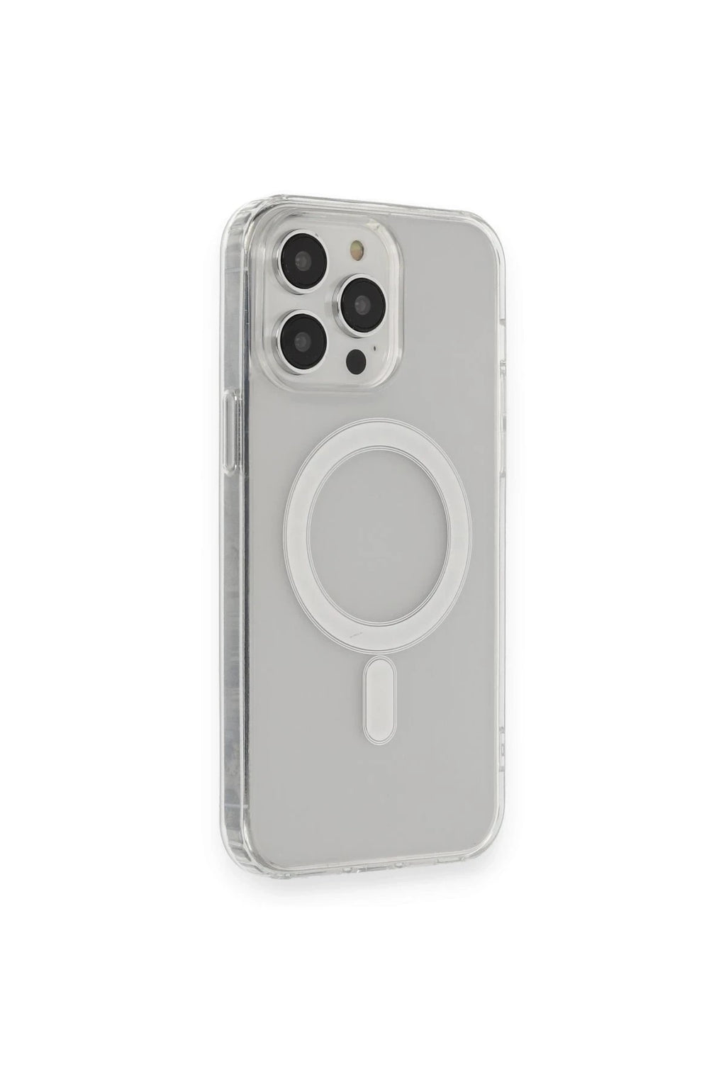 Mey İthalat® iPhone 13 Pro Max Kılıf Matte Şeffaf Magneticsafe - Şeffaf