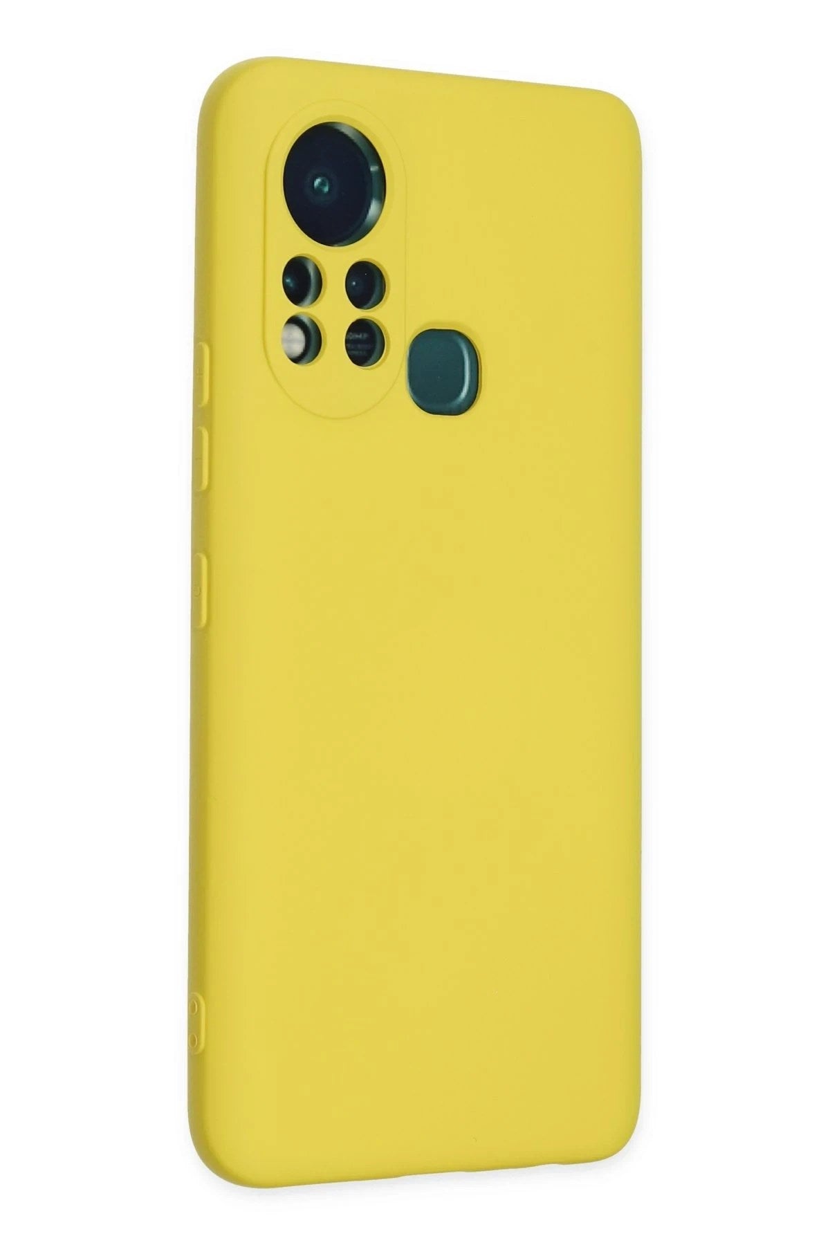 Mey İthalat® İnfinix Hot 11s Kılıf Nano içi Kadife Silikon - Sarı