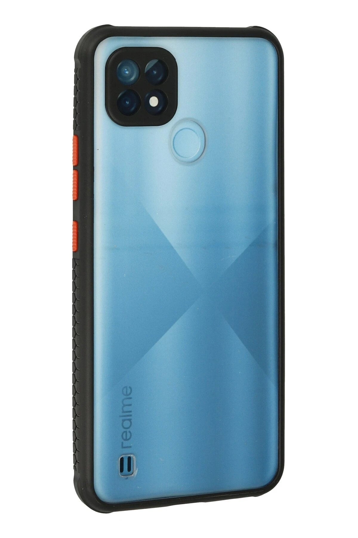 Mey İthalat® Realme C21 Kılıf Miami Şeffaf Silikon - Siyah
