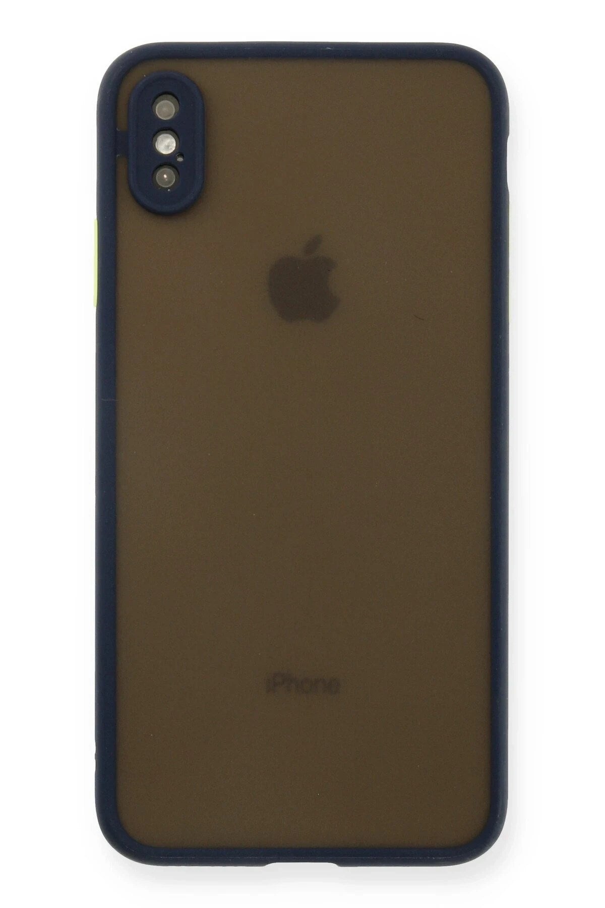 Mey İthalat® iPhone XS Max Kılıf Montreal Silikon Kapak - Lacivert