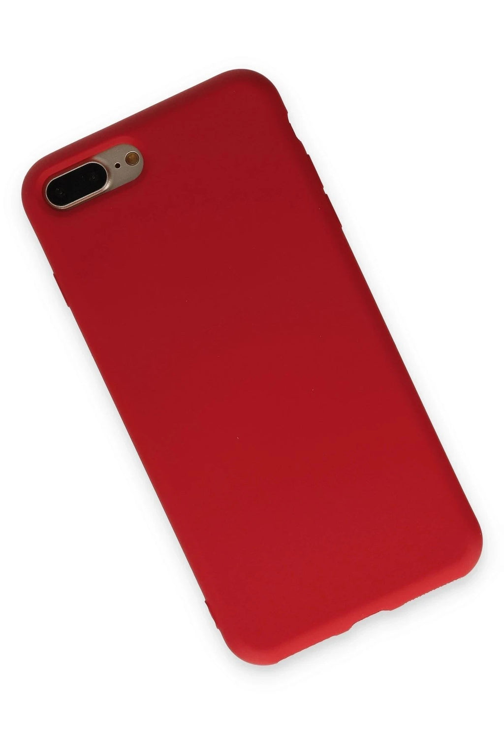 Mey İthalat® iPhone 7 Plus Kılıf Nano içi Kadife Silikon - Kırmızı