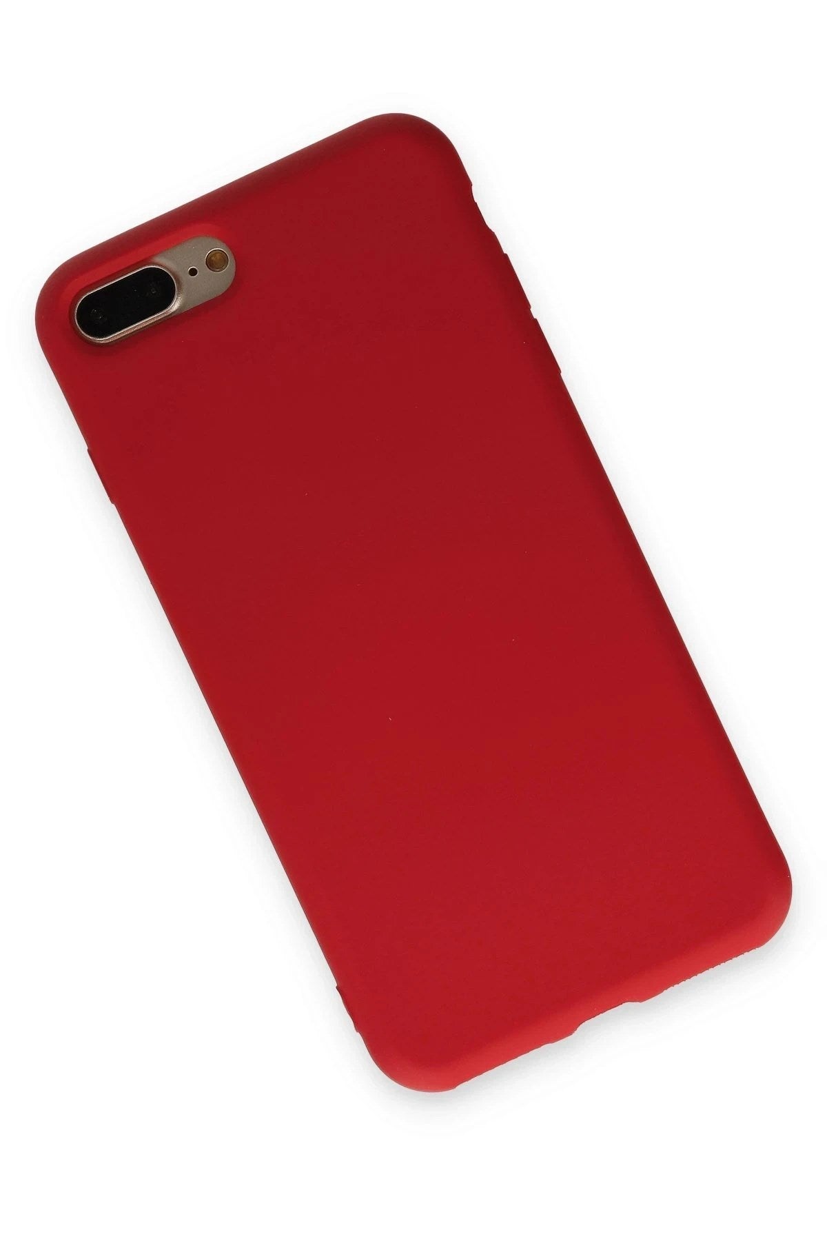 Mey İthalat® iPhone 7 Plus Kılıf Nano içi Kadife Silikon - Kırmızı