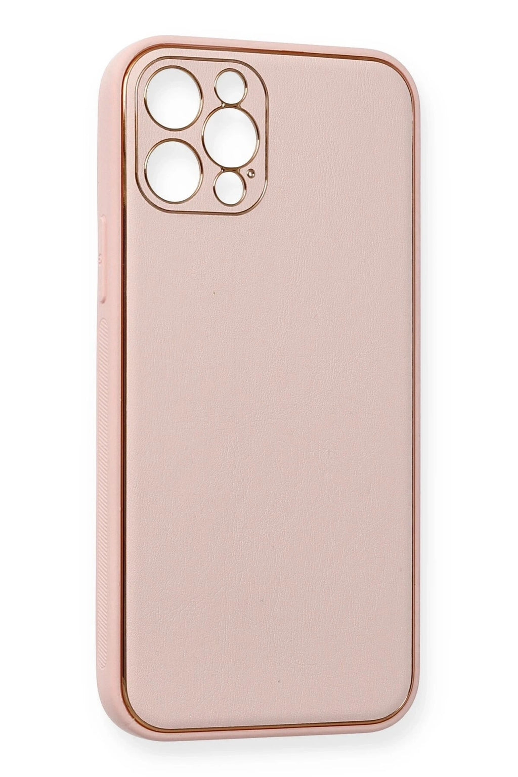 Mey İthalat® iPhone 12 Pro Kılıf Coco Deri Silikon Kapak - Pembe