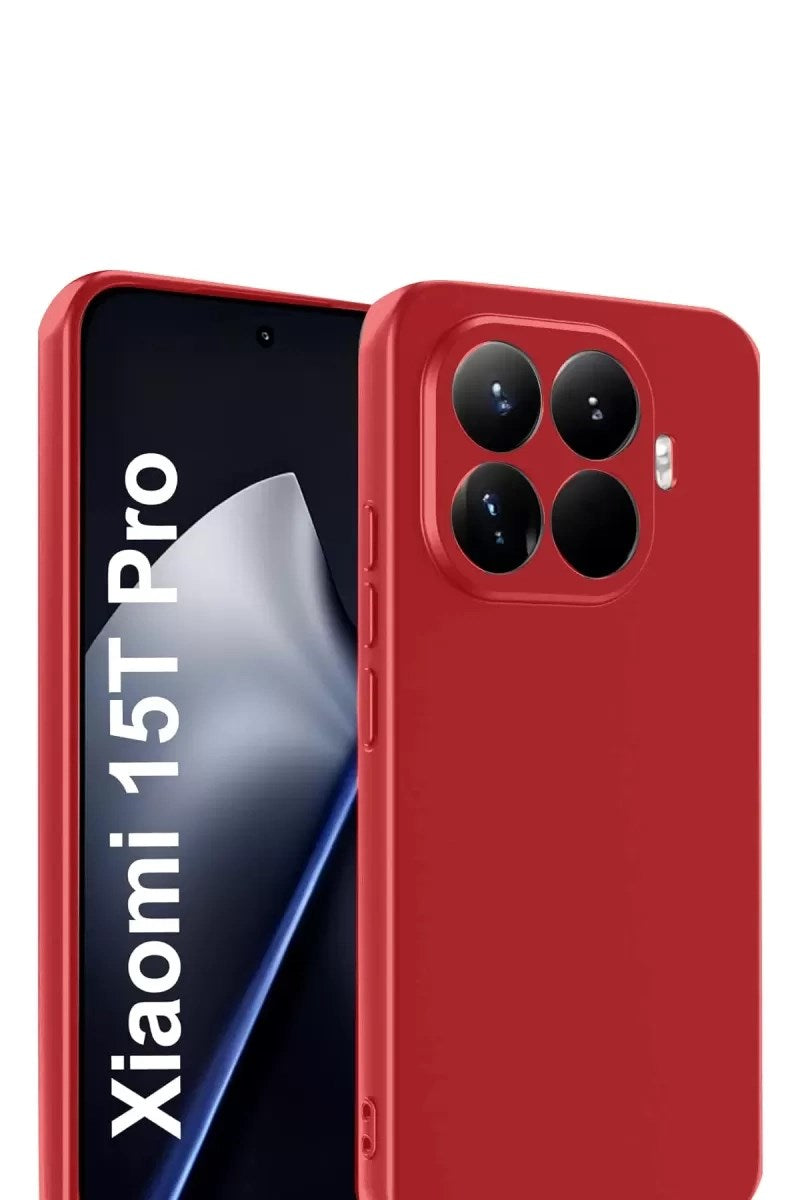 Mey İthalat® Mi 15T Pro First Silikon - Kırmızı