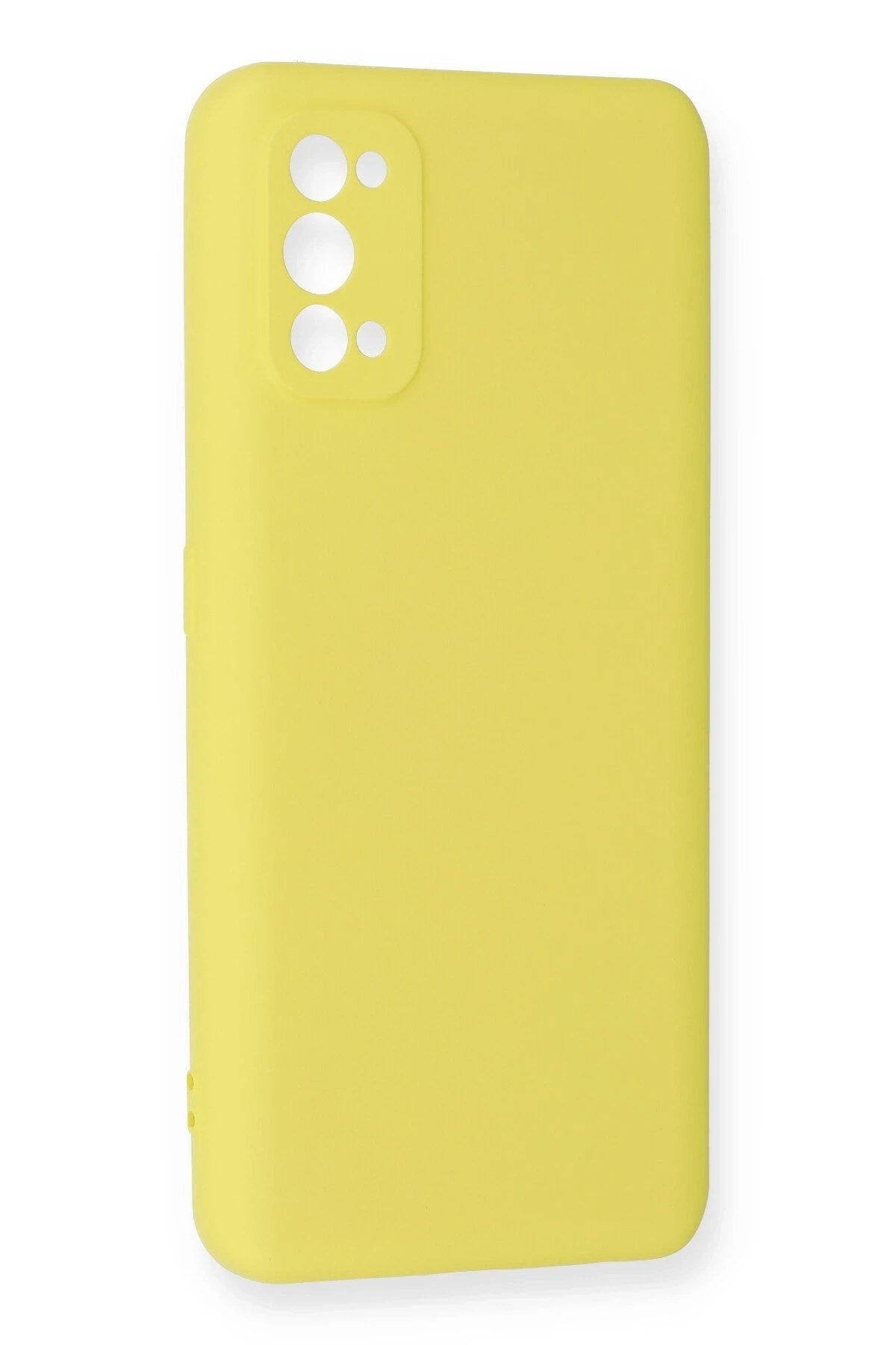 Mey İthalat® Realme 7 Pro Kılıf Nano içi Kadife Silikon - Sarı
