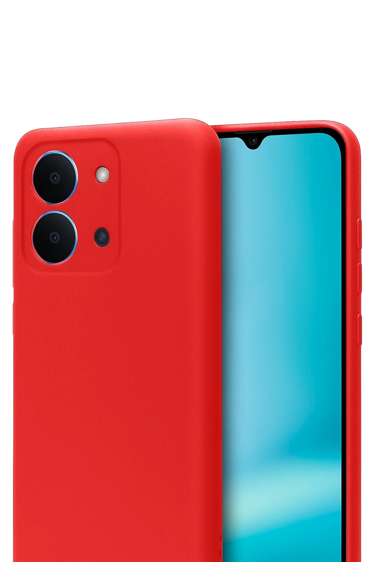 Mey İthalat® Redmi 15C 4G First Silikon - Kırmızı