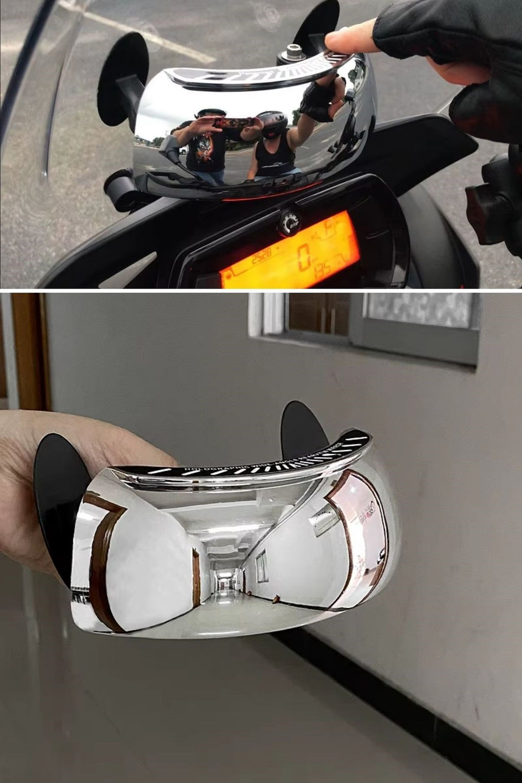 Motosiklet İçin Islanmaya Dayanıklı Geniş Açı Görme ve Kör Nokta Aynası
