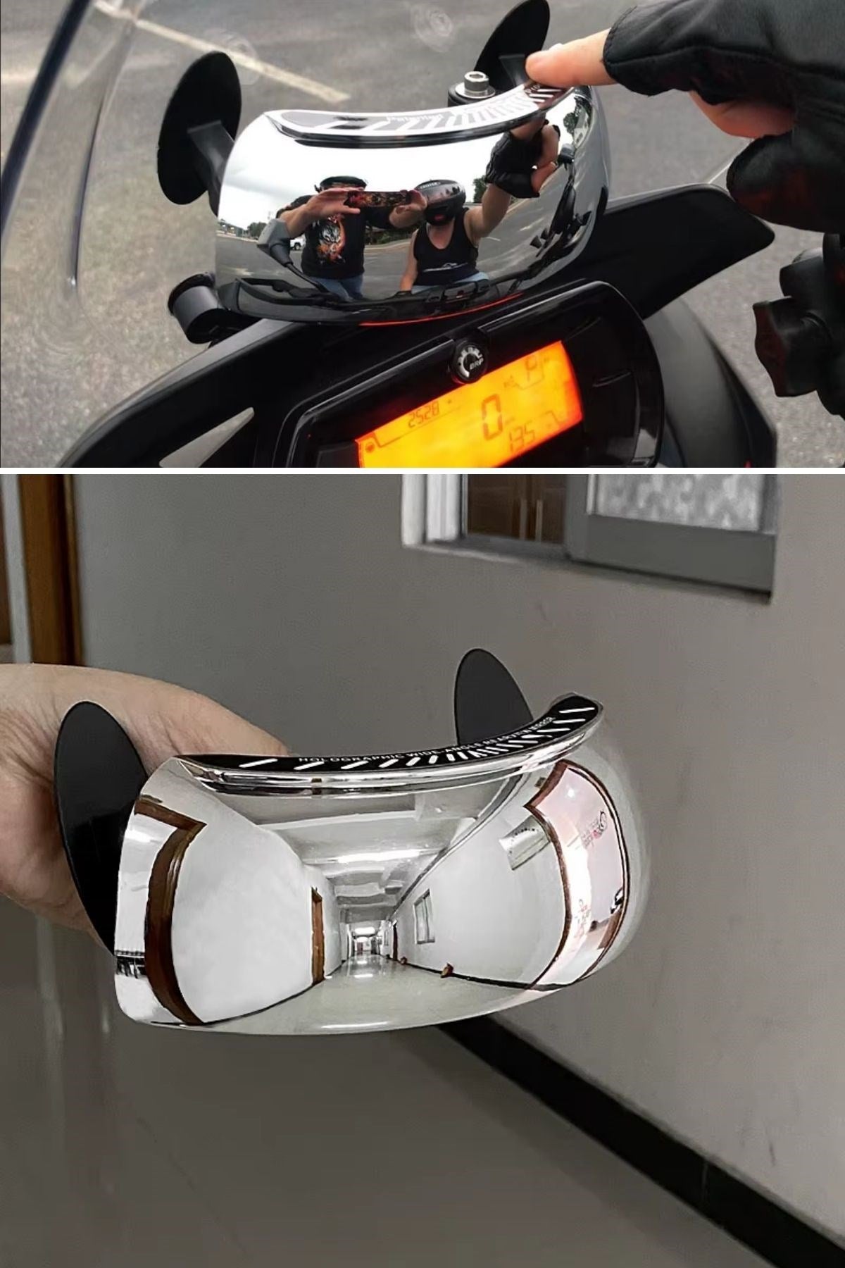 Motosiklet İçin Islanmaya Dayanıklı Geniş Açı Görme ve Kör Nokta Aynası