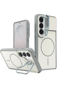 Mey İthalat® Samsung Galaxy S26 Pale Magsafe Standlı Kapak - Beyaz