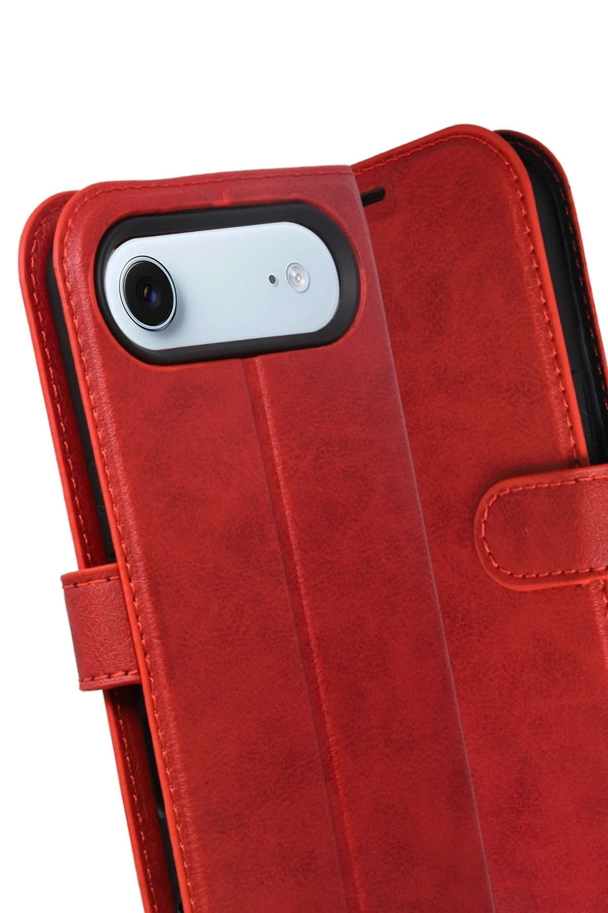 Mey İthalat® iPhone 17 Air Trend S Plus Kapaklı Kılıf - Kırmızı