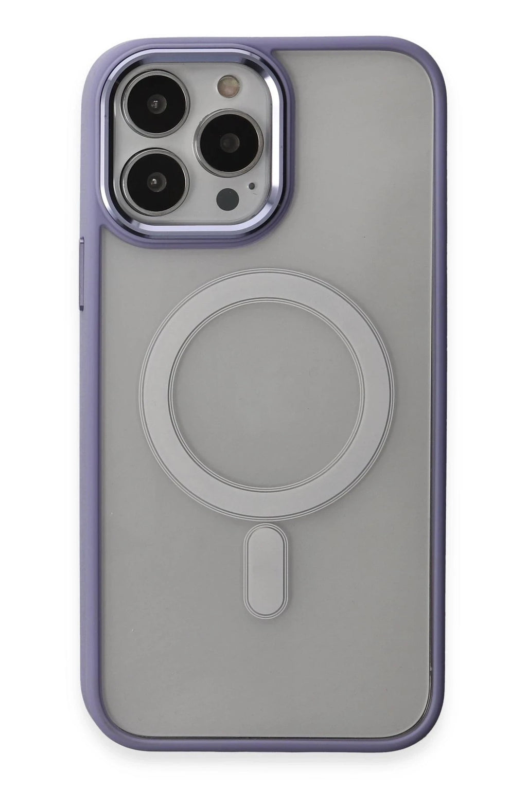 Mey İthalat® iPhone 15 Pro Kılıf Room Magneticsafe Silikon - Lila