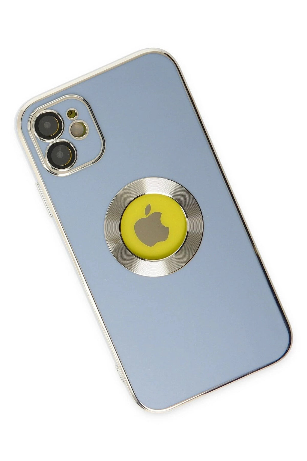 Mey İthalat® iPhone 12 Kılıf Store Silikon - Sierra Blue