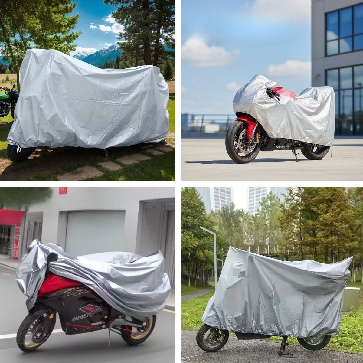 Su Geçirmez Yağmur,Kar,Dolu Koruyucu Motorsiklet Brandası - Örtüsü