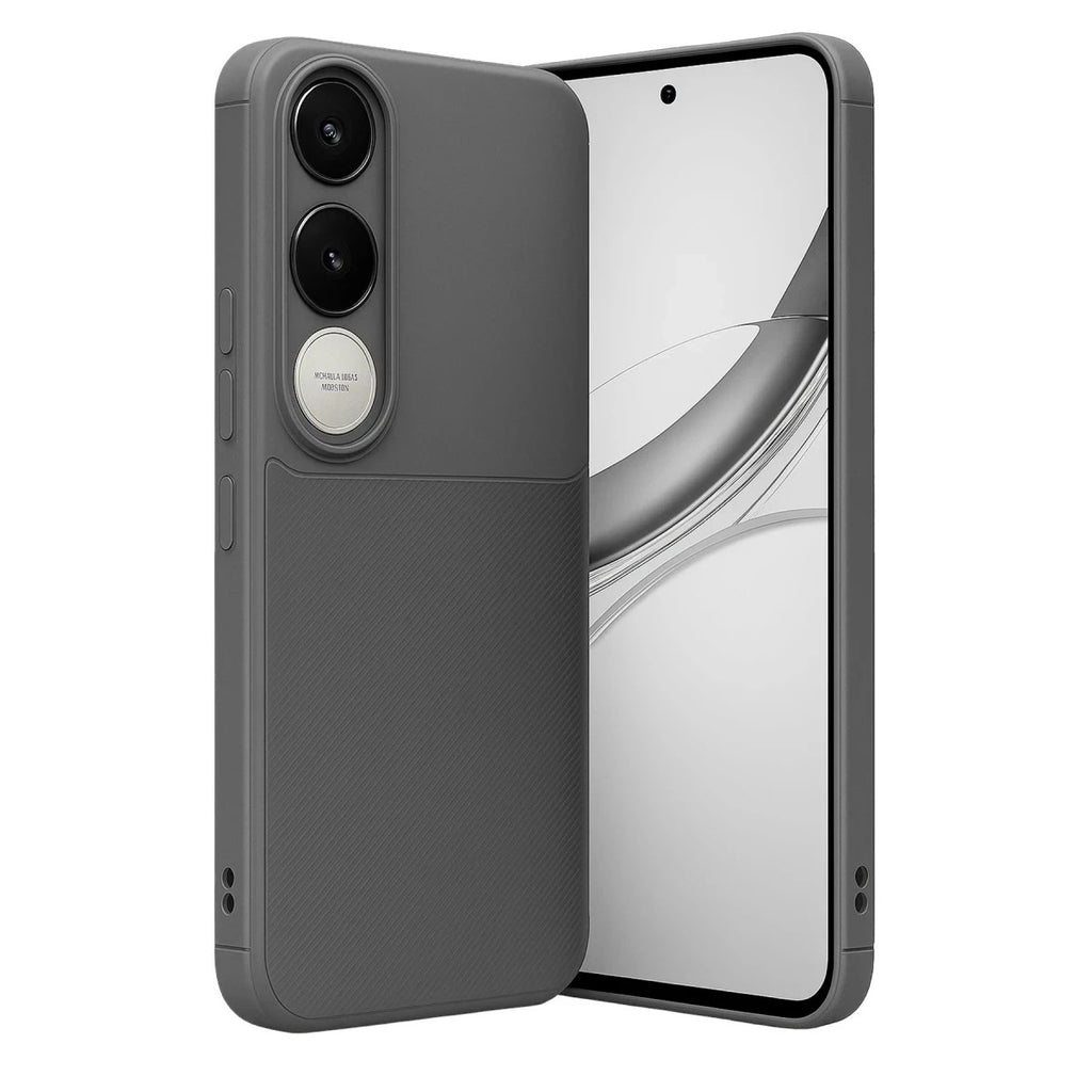Mey İthalat® Vivo V50 Lite 4G Auto Focus Karbon Kapak - Gri