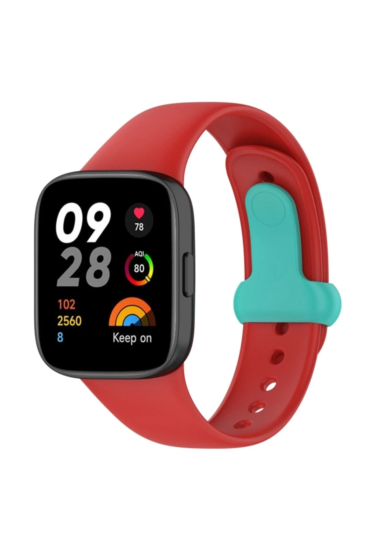 Mey İthalat® Redmi Watch 3 Origin Silikon Kordon - Kırmızı