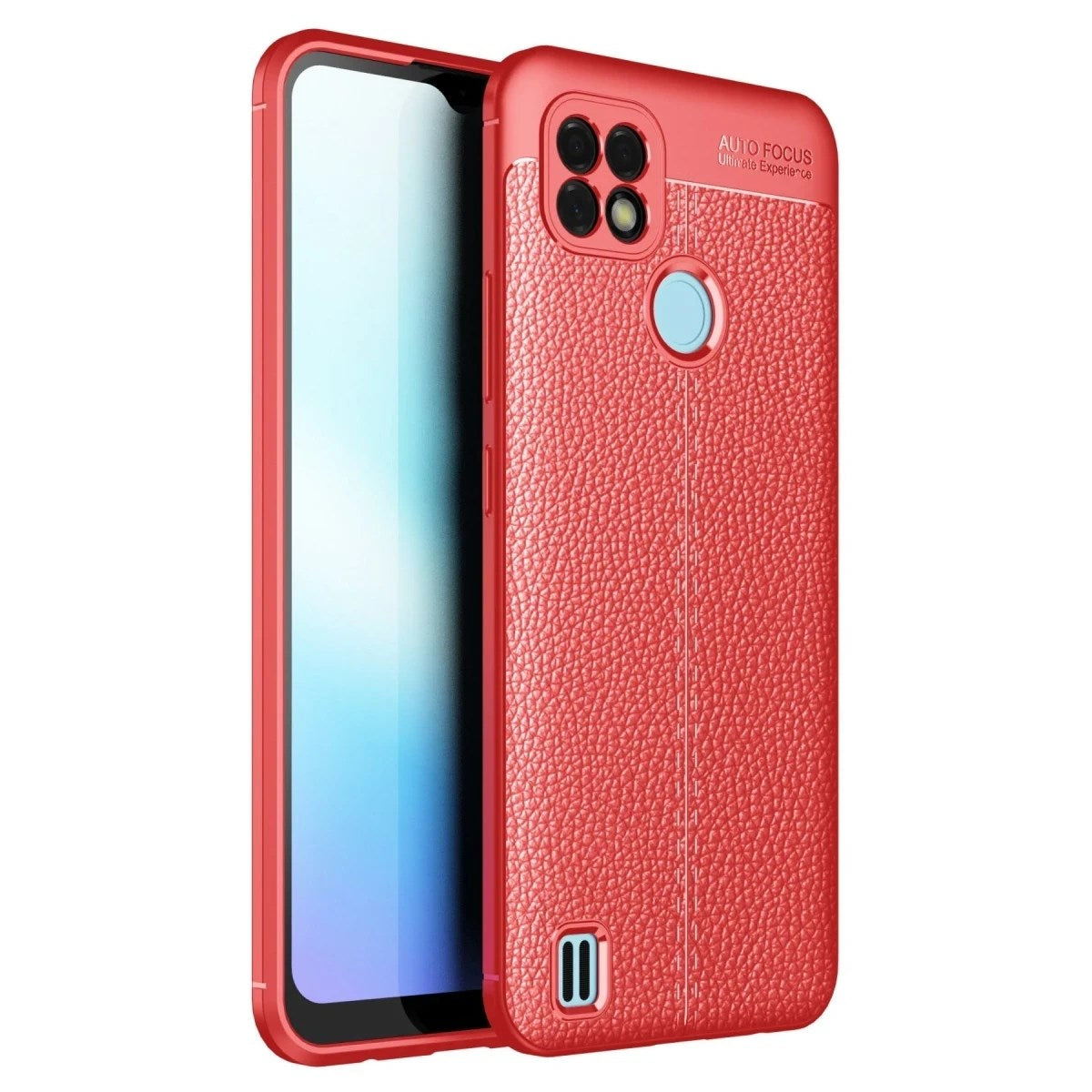 Mey İthalat® Realme C25 Kılıf Auto Focus Kapak - Kırmızı