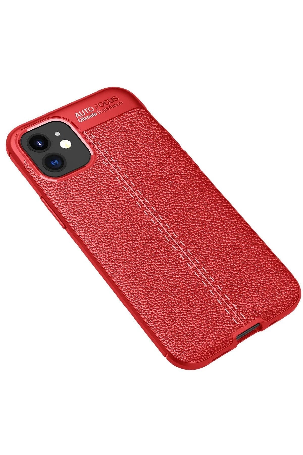 Mey İthalat® iPhone 12 Mini Kılıf Auto Focus Kapak - Kırmızı