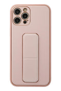 Mey İthalat® iPhone 12 Pro Kılıf Coco Deri Standlı Kapak - Pembe