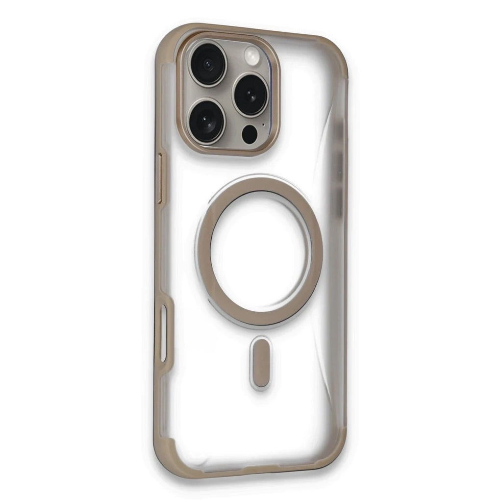 Mey İthalat® iPhone 16 Pro Hilton Magsafe Kapak - Gold