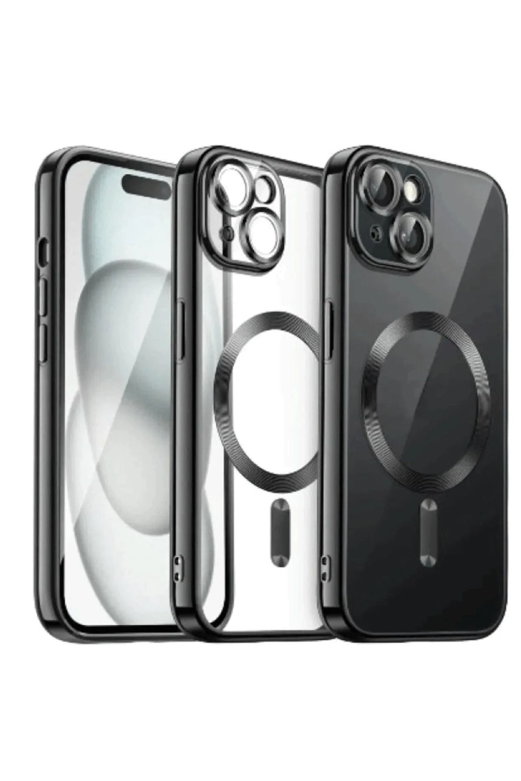Mey İthalat® iPhone 15 Kılıf Kross Magneticsafe Kapak - Siyah