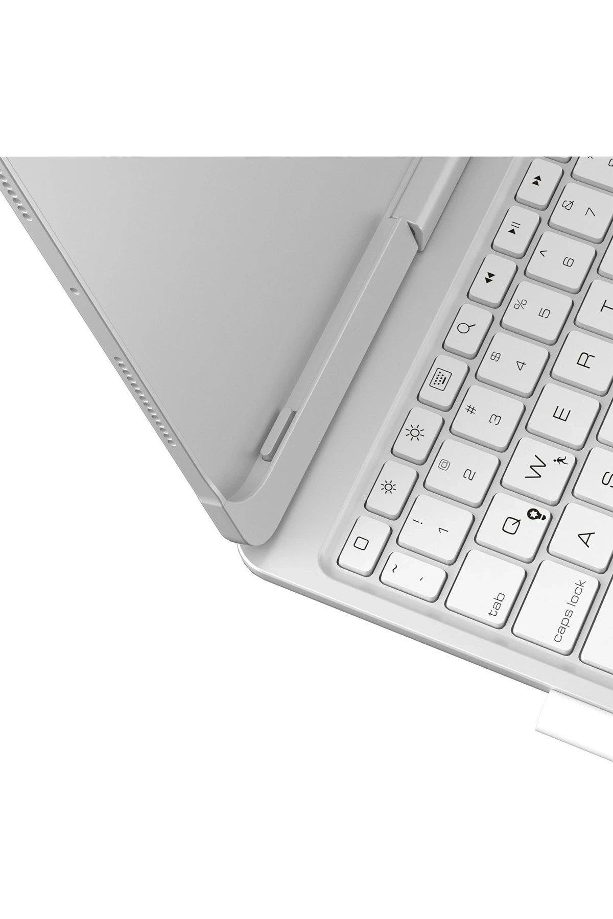 Mey İthalat® iPad Pro 11 (2024) F11 ATS Kılıf Magic Dönen Klavyeli Tablet Kılıf - Gümüş