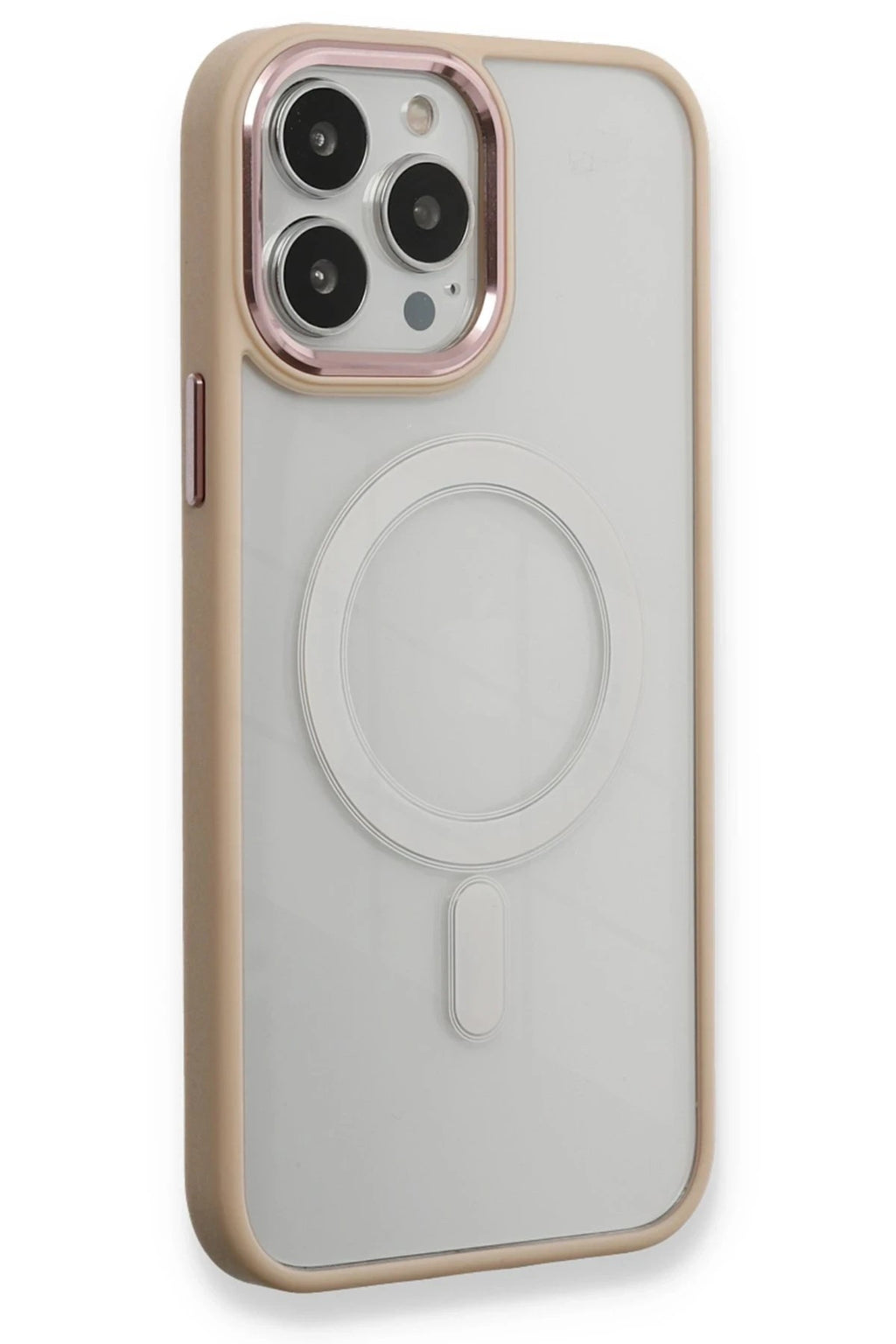 Mey İthalat® iPhone 13 Pro Kılıf Room Magneticsafe Silikon - Pudra