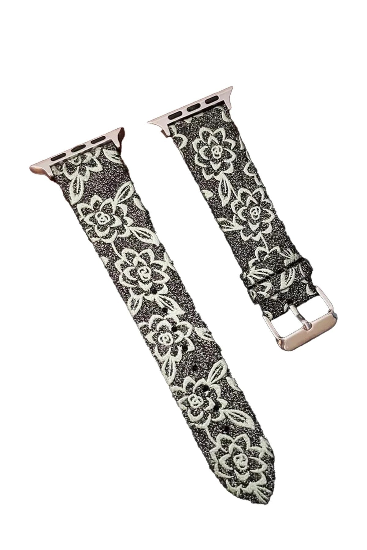 Mey İthalat® Watch 42mm Creeper Desenli Kordon - Siyah