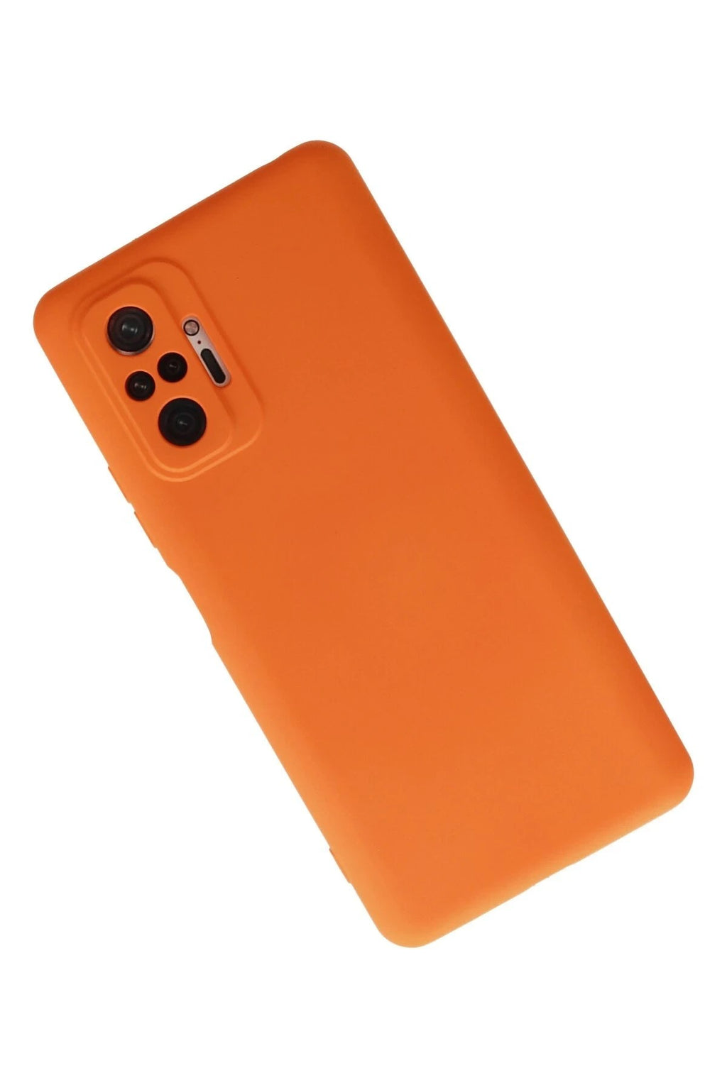 Mey İthalat® Redmi Note 10 Pro Kılıf Nano içi Kadife Silikon - Turuncu