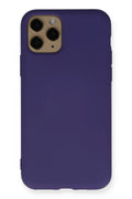 Mey İthalat® iPhone 11 Pro Kılıf Nano içi Kadife Silikon - Mor