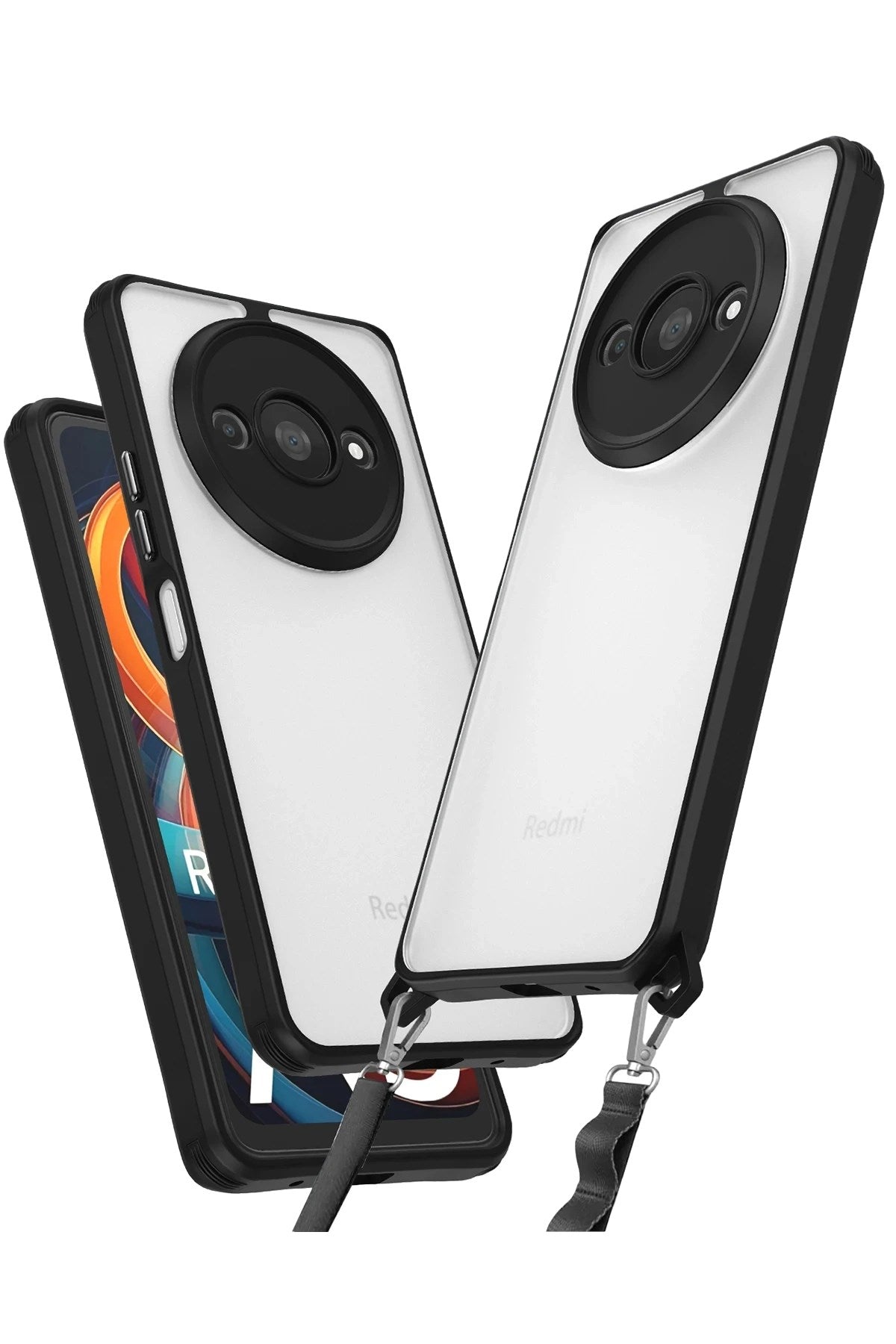 Mey İthalat® Redmi A3 4G Kılıf Penta Silikon Kılıf - Siyah