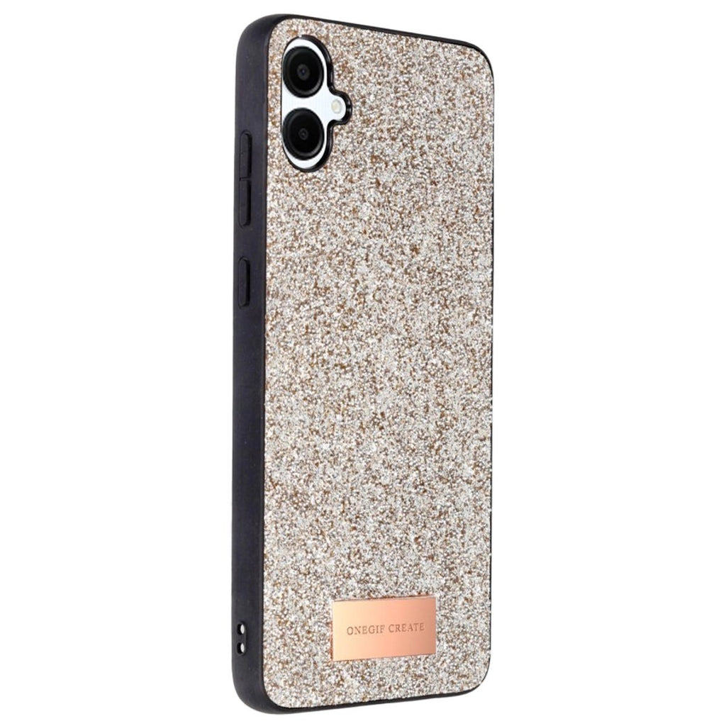 Mey İthalat® Samsung Galaxy A06 Bright Simli Kapak - Gold