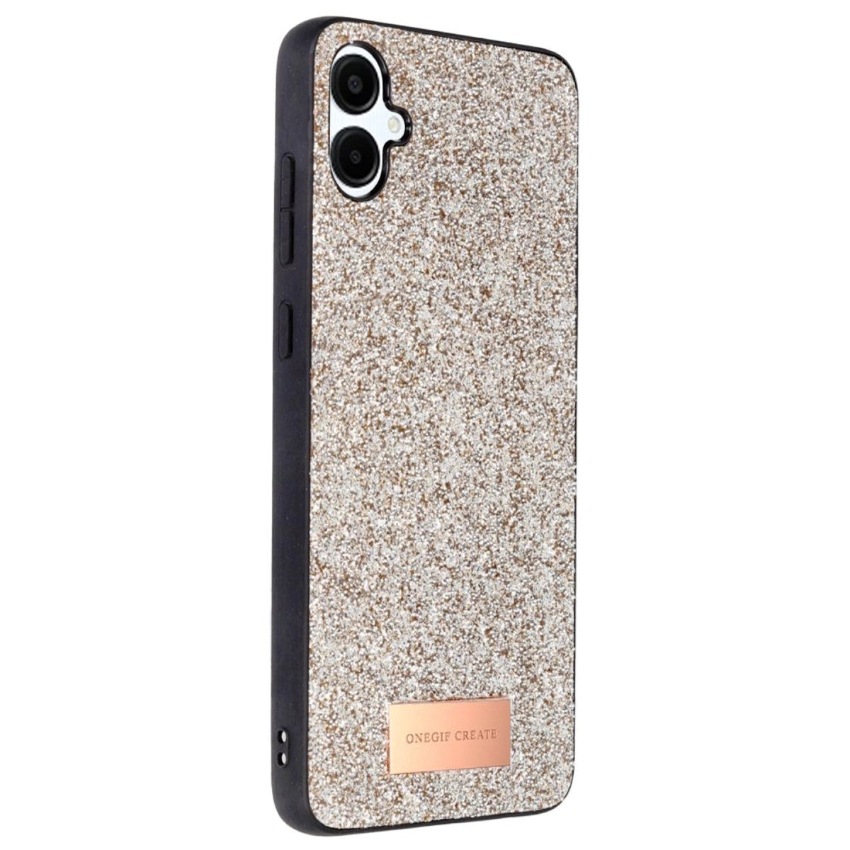 Mey İthalat® Samsung Galaxy A06 Bright Simli Kapak - Gold