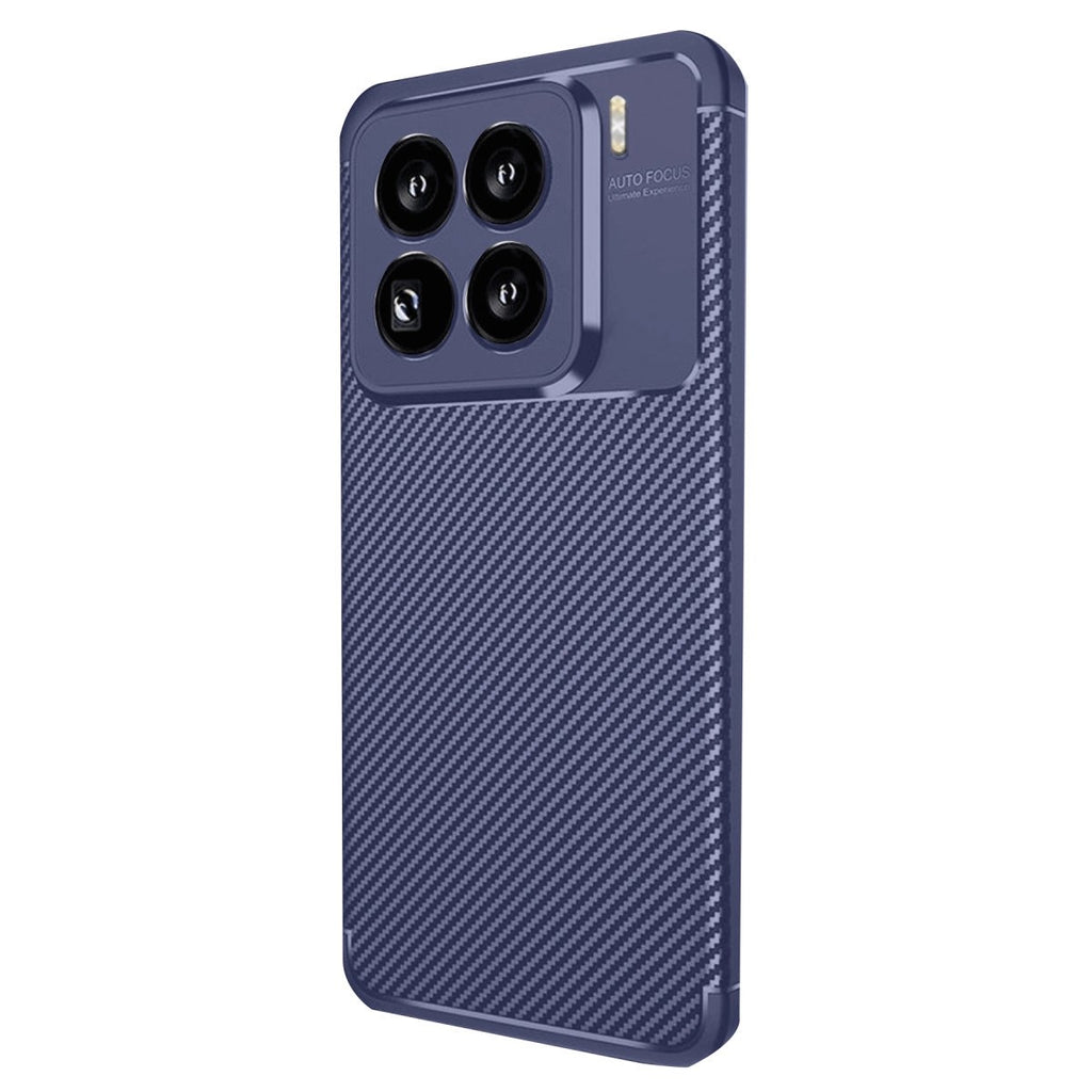 Mey İthalat® Mi 15 Pro Kılıf Auto Focus Karbon Kapak - Lacivert