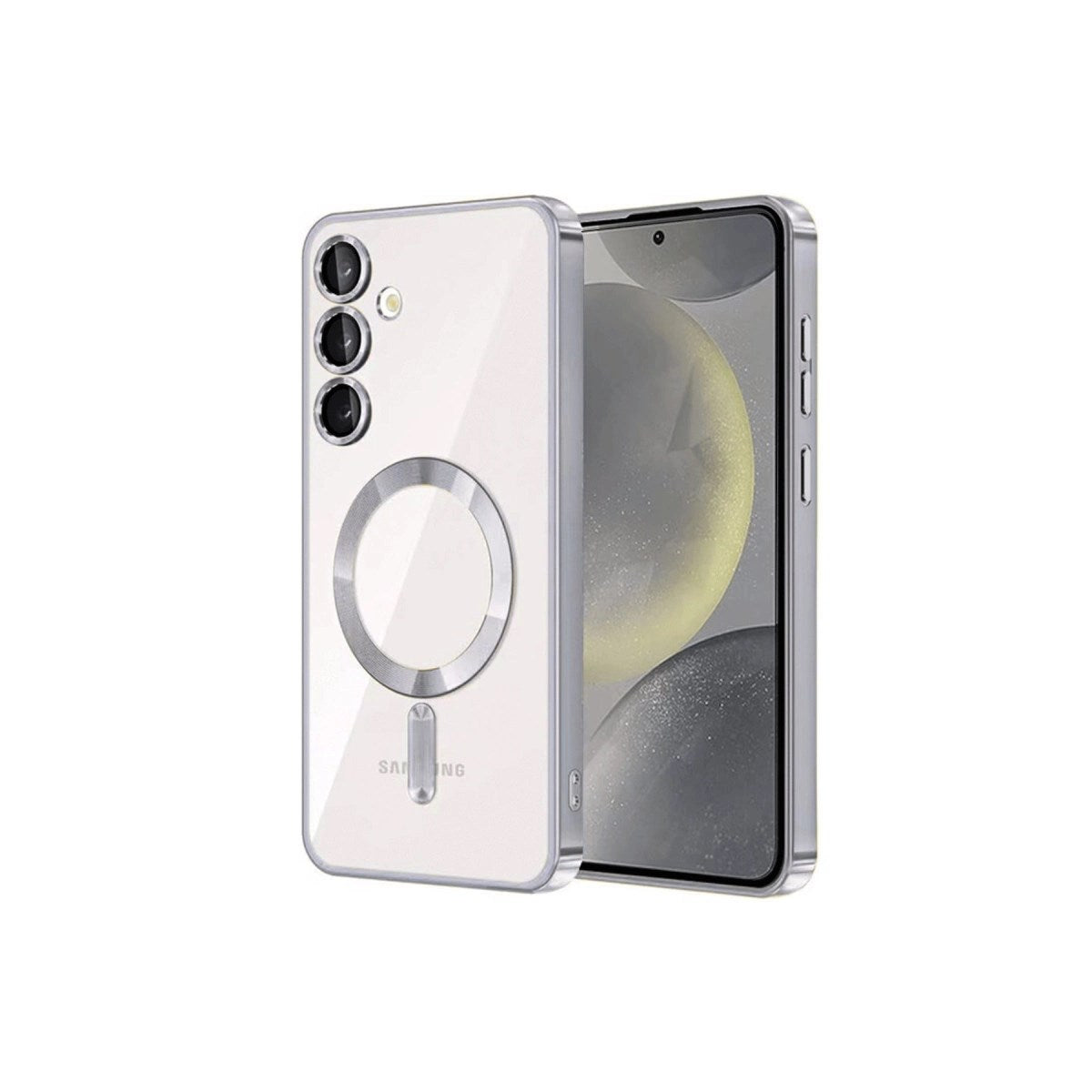 Mey İthalat® Samsung Galaxy S23 Plus Kılıf Kross Magneticsafe Kapak - Gümüş