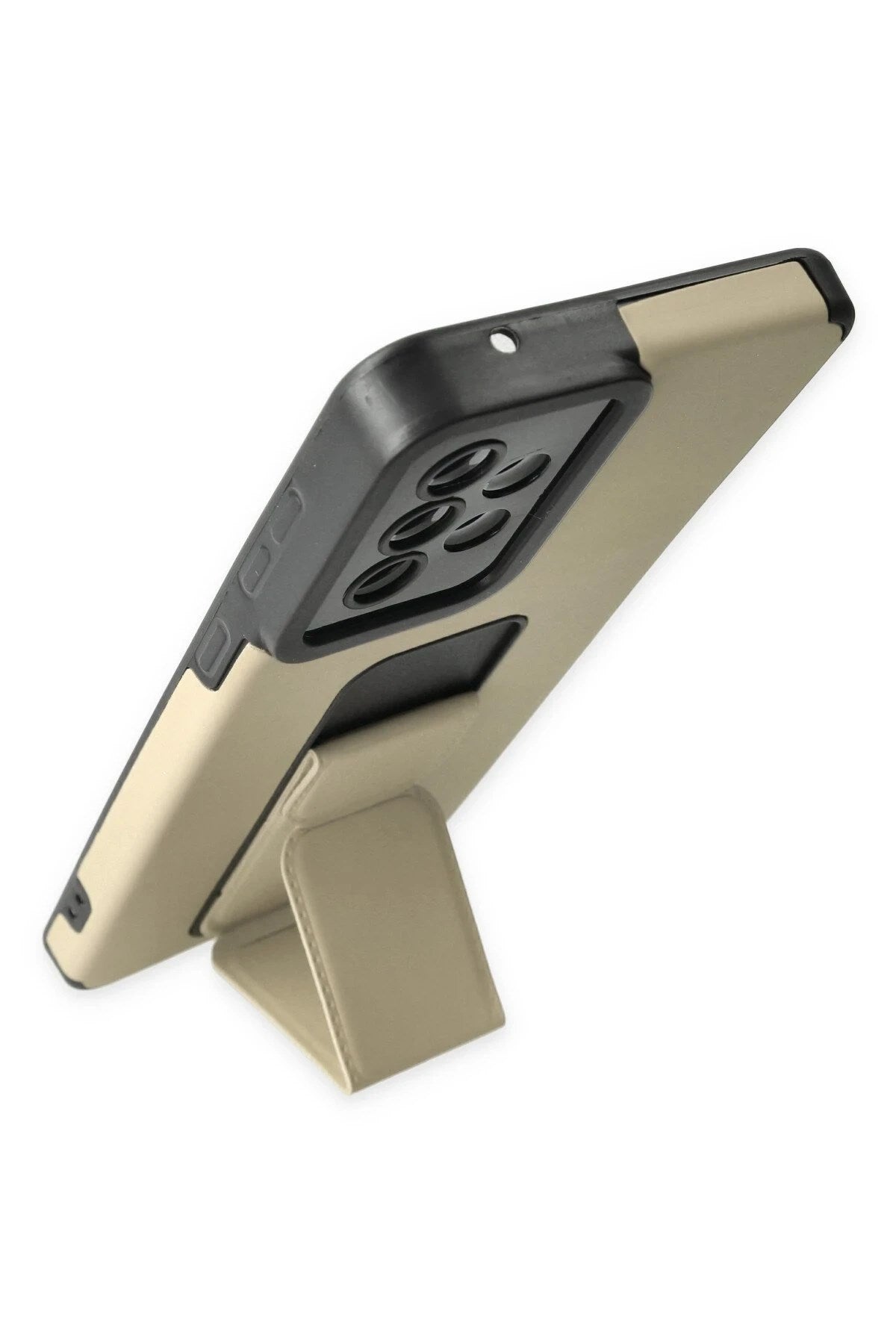 Mey İthalat® Samsung Galaxy A33 5G Kılıf Mega Standlı Silikon - Gold