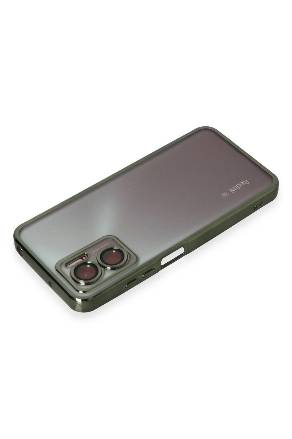 Mey İthalat® Redmi 10 5G Kılıf Lensli Silikon - Yeşil