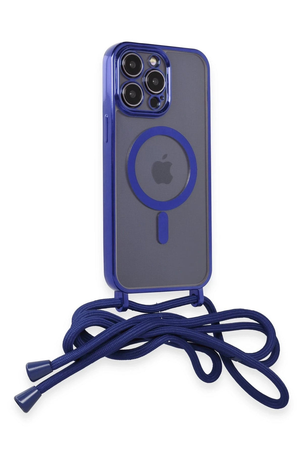Mey İthalat® iPhone 13 Pro Kılıf Divo Lazer Askılı Magsafe Kapak - Mavi