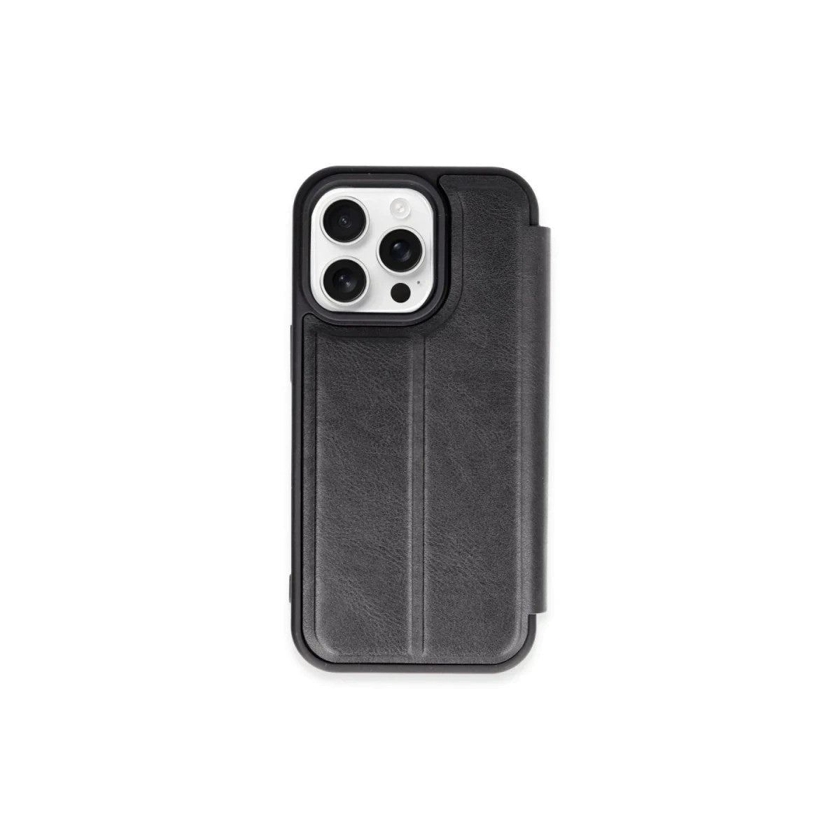Mey İthalat® iPhone 15 Pro Max Kılıf Flip Cover - Siyah
