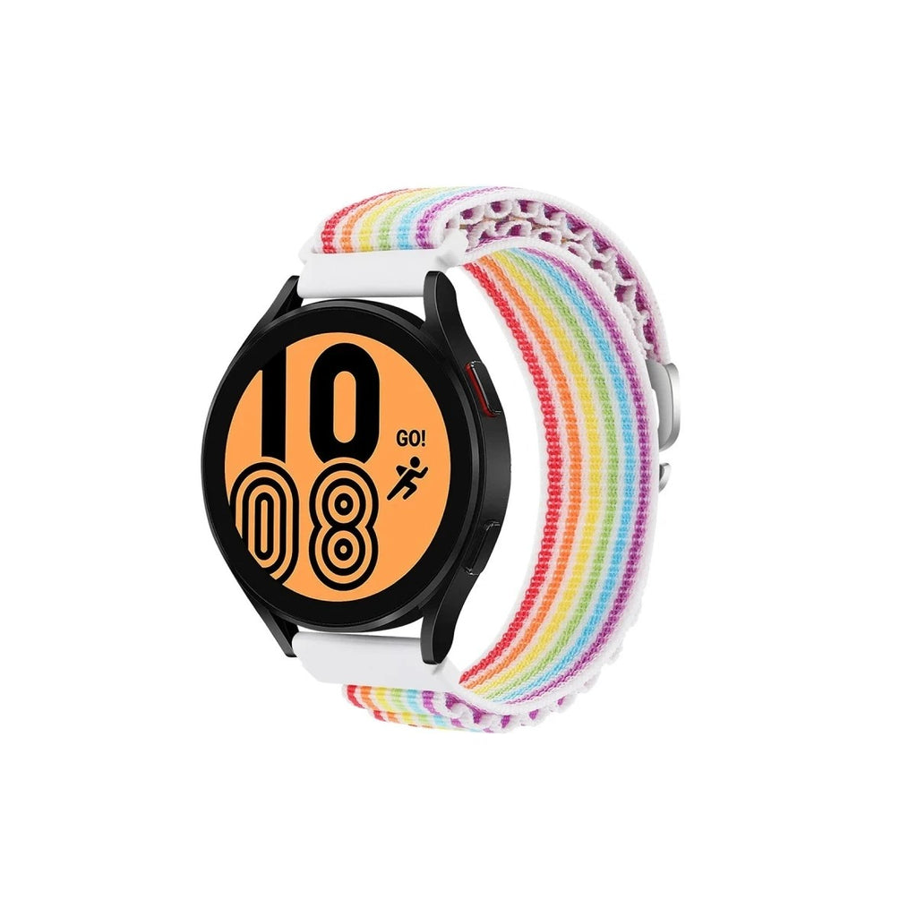 Mey İthalat® Watch 22mm KR410 Kumaş Kordon - Gökkuşağı