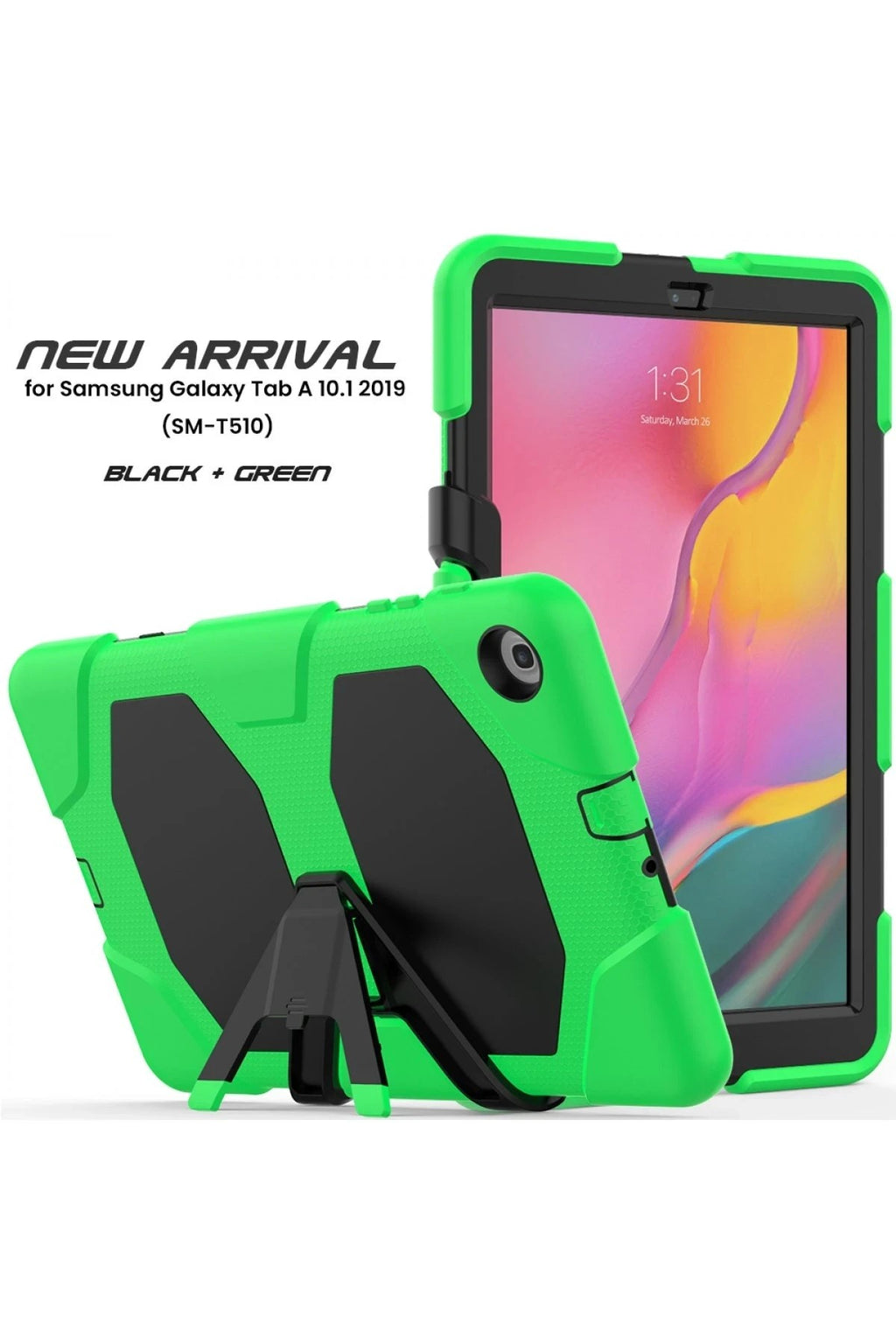 Mey İthalat® Samsung Galaxy T510 Tab A 10.1 Kılıf Griffin Tablet Kapak - Yeşil