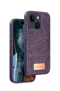 Mey İthalat® iPhone 15 Bright Simli Kapak - Derin Mor
