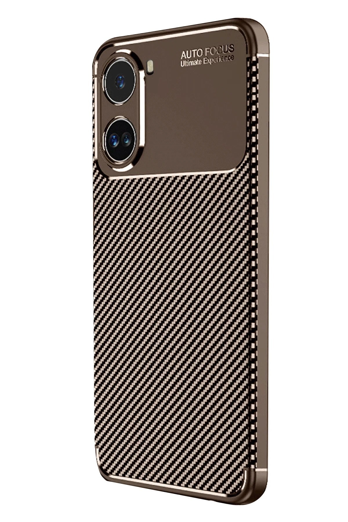 Mey İthalat® Poco X7 Pro Kılıf Auto Focus Karbon Kapak - Kahverengi