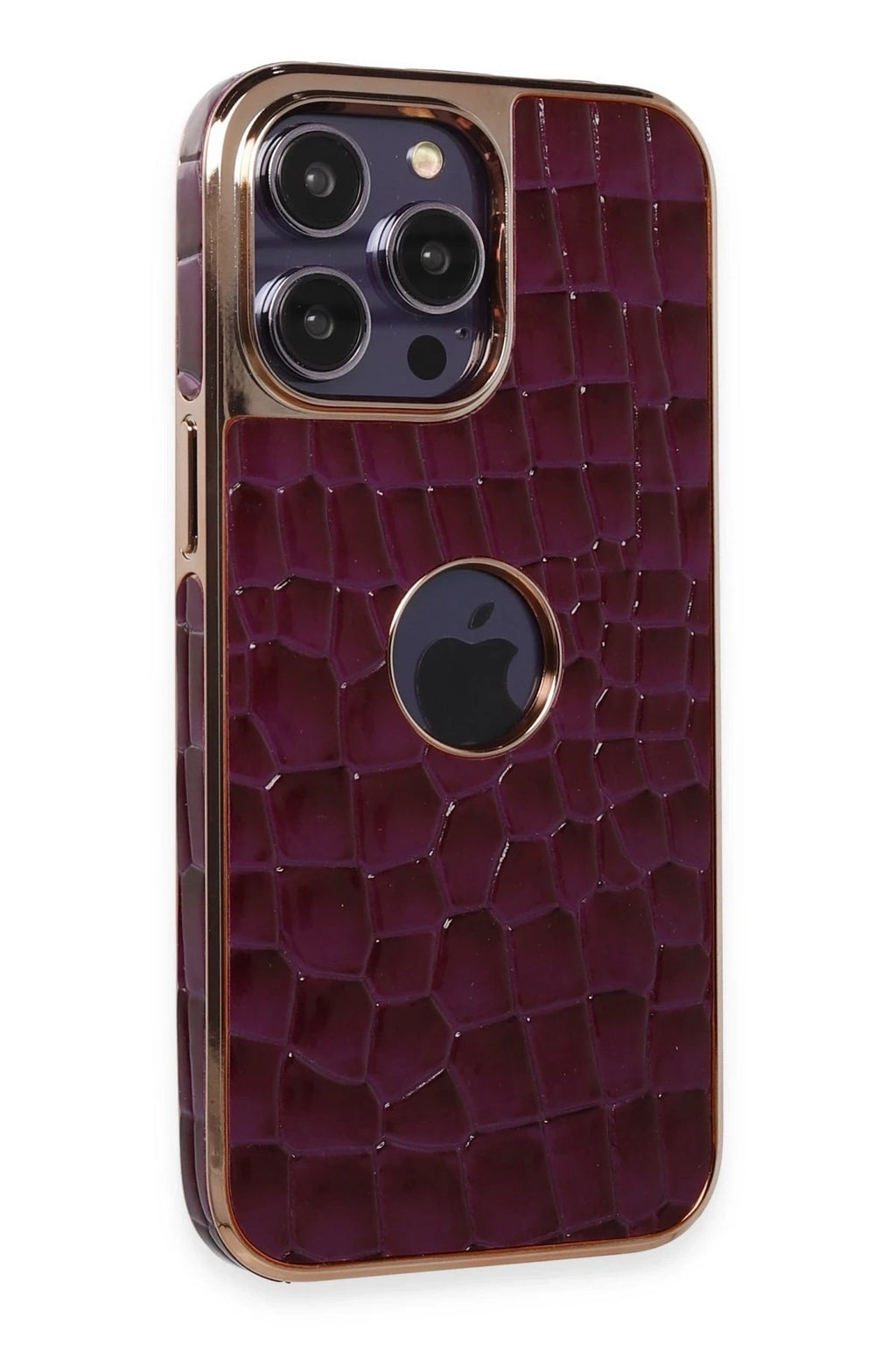 Mey İthalat® iPhone 14 Pro Kılıf Snake Kapak - Derin Mor