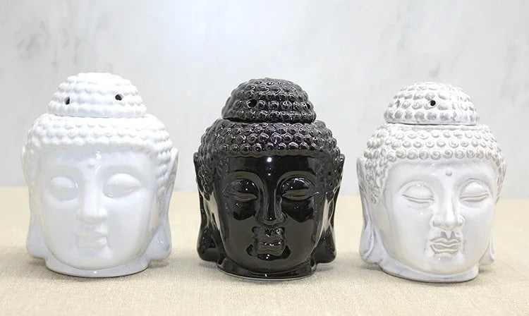 Seramik Buda Büstü Buhurdanlık