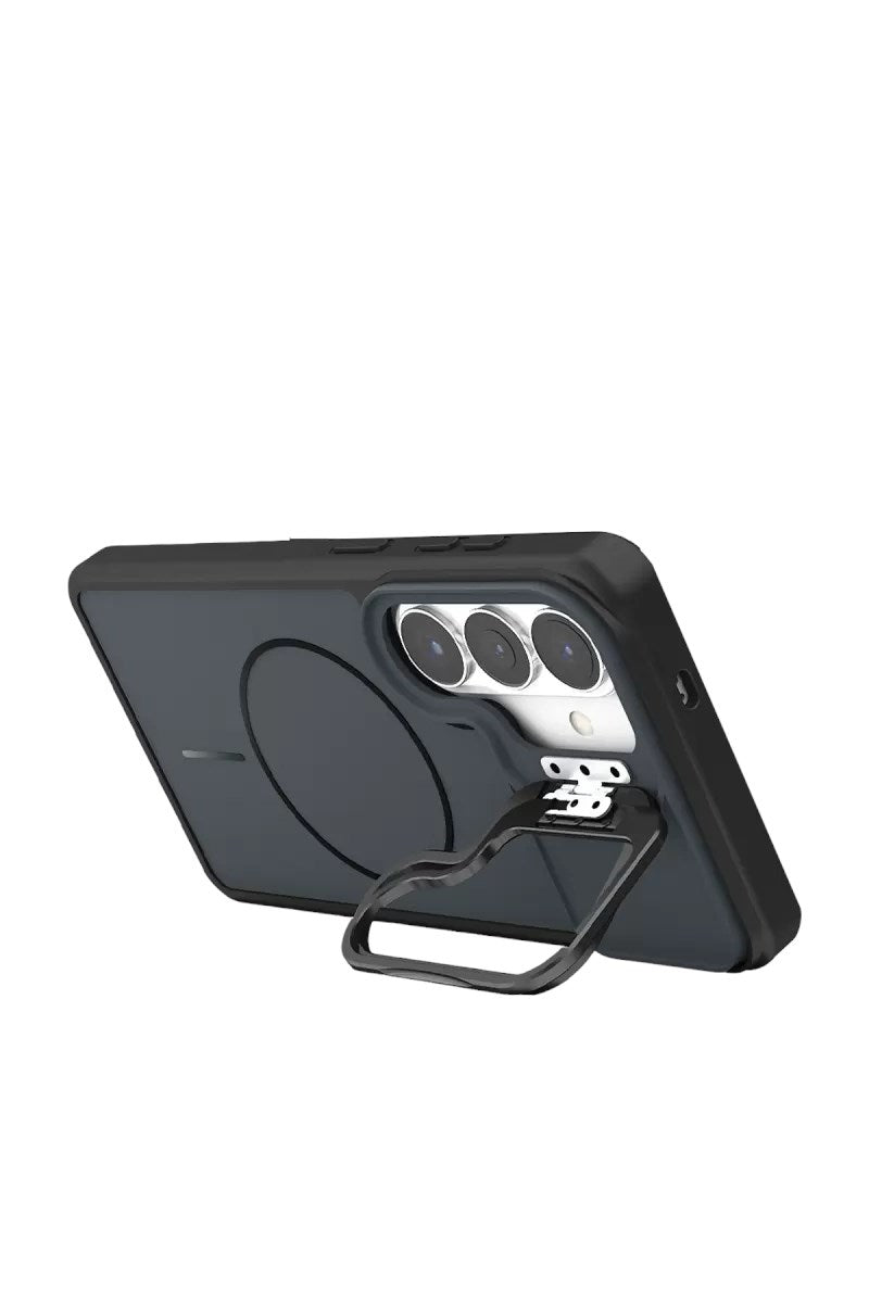 Mey İthalat® Samsung Galaxy S26 Pale Magsafe Standlı Kapak - Siyah