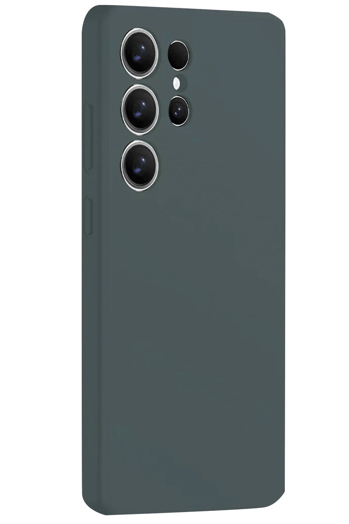 Mey İthalat® Samsung Galaxy S25 Ultra Kılıf Nano içi Kadife Silikon - Koyu Yeşil