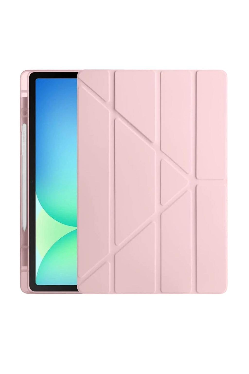 Mey İthalat® iPad Pro 11 (2024) Kılıf Kalemlikli Hugo Tablet Kılıfı - Rose Gold
