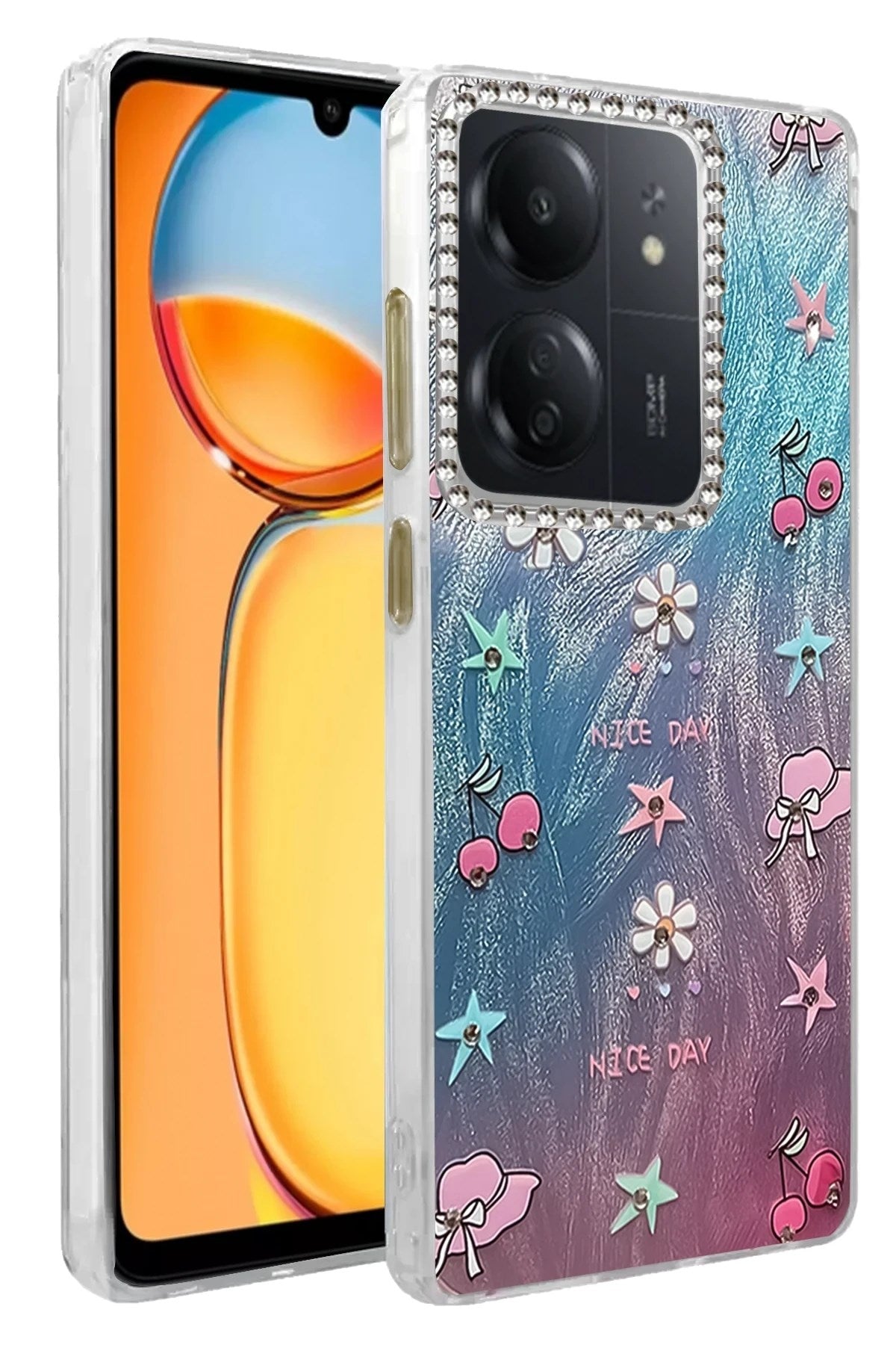Mey İthalat® Redmi 13C Kılıf Blade Aynalı Desenli Kapak - Desen 4