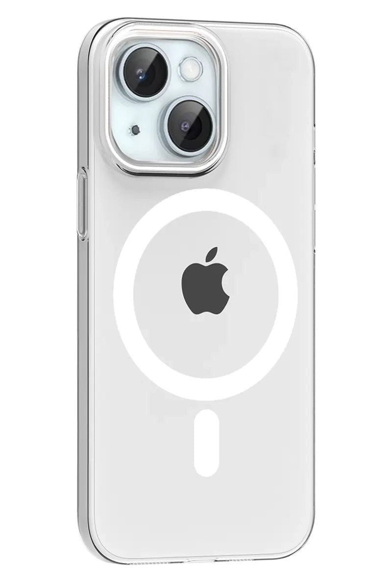 Mey İthalat® iPhone 15 PC Blank Magsafe Kapak - Şeffaf
