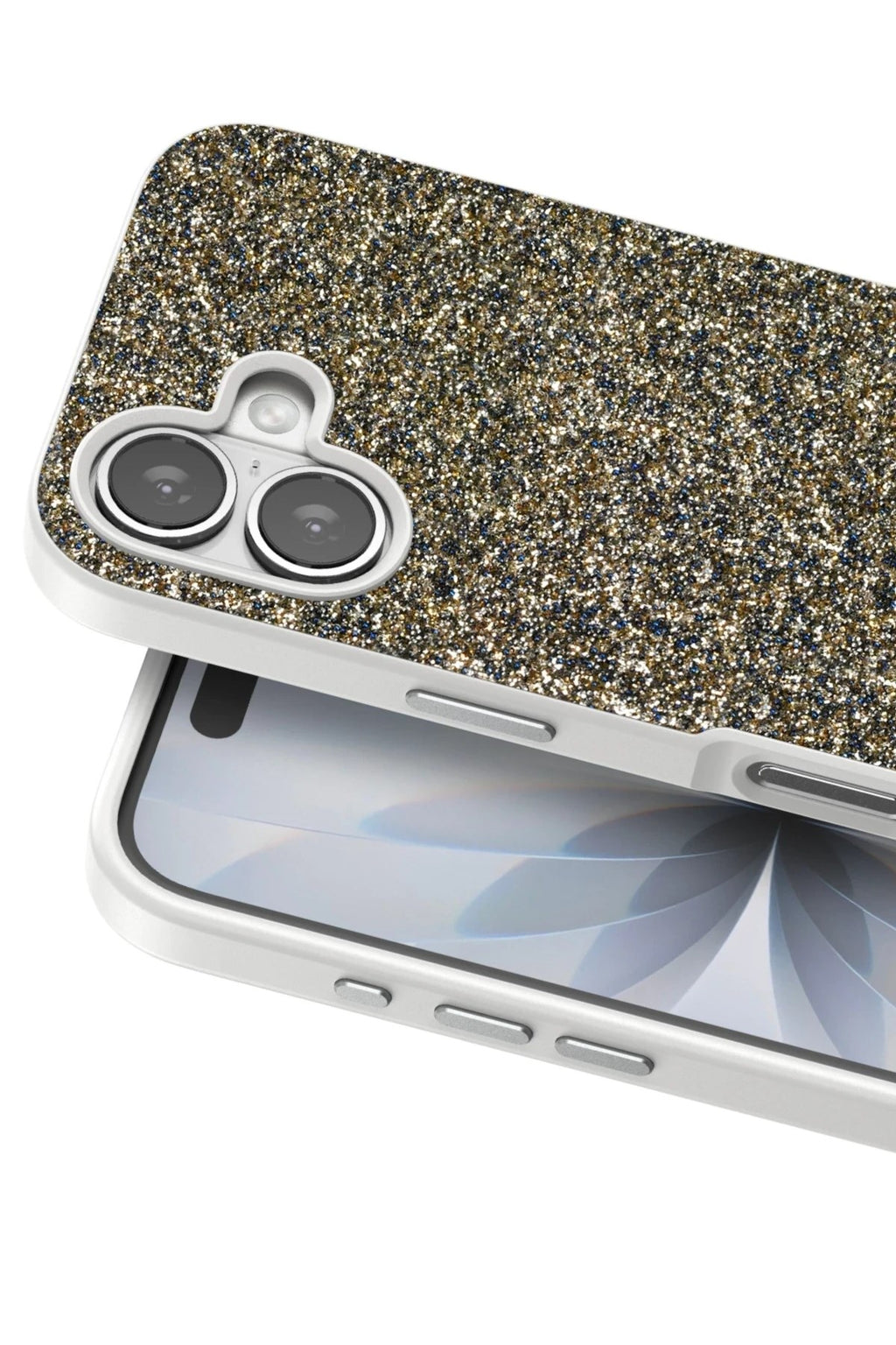 Mey İthalat® iPhone 17 Bright Simli Kapak - Çöl Titanyum